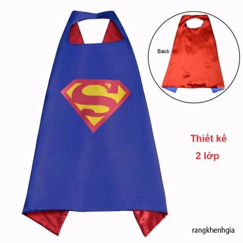 Áo Choàng Siêu Nhân Hoá Trang Trung Thu & Halloween Cho Bé - Kèm Mặt Nạ Độc Đáo, Vải Mềm An Toàn, Thích Hợp Cho Dịp Lễ Hội