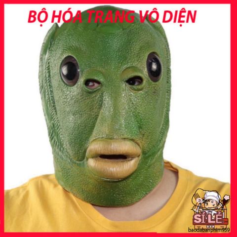 Mũ Đội Đầu Cá Xanh Latex Hài Hước - Phụ Kiện Cosplay Tiệc Tùng Cho Người Lớn Và Trẻ Em, Thích Hợp Lễ Hội Halloween, Phục Sinh