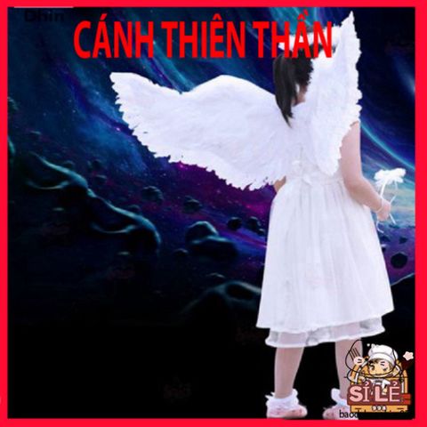 Bộ Cánh Lông Vũ Trắng Dễ Thương Cho Bé - Phụ Kiện Tiệc Tùng Thoải Mái, Chất Liệu Tự Nhiên, Kích Thước Linh Hoạt