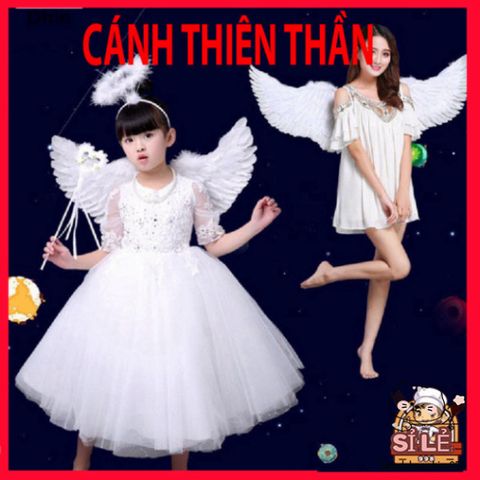 Bộ Cánh Lông Vũ Trắng Dễ Thương Cho Bé - Phụ Kiện Tiệc Tùng Thoải Mái, Chất Liệu Tự Nhiên, Kích Thước Linh Hoạt