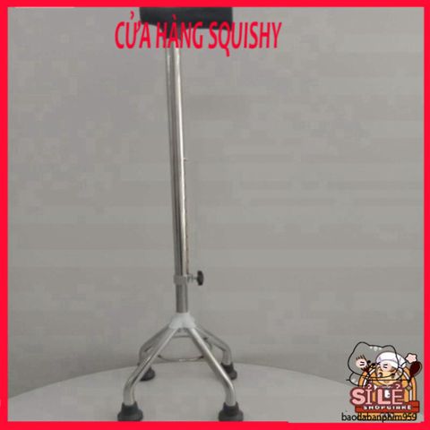Gậy Batoong 4 Chân Inox Tập Đi - Gậy Chống Người Cao Tuổi Điều Chỉnh Chiều Cao, An Toàn và Ổn Định cho Di Chuyển Hàng Ngày