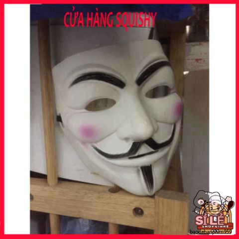 Mặt nạ Anonymous Hacker Trắng - Biểu Tượng Vendetta Độc Đáo Cho Tiệc Hóa Trang và Văn Hóa Underground