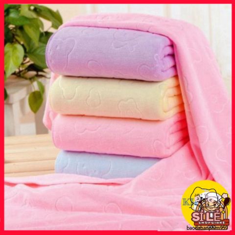 Khăn Tắm Nhật Bản Mềm Mại 120x70cm - Chất Liệu Thấm Hút Tốt, Họa Tiết Trang Nhã, Nhiều Màu Sắc Tươi Sáng, Quà Tặng Ý Nghĩa