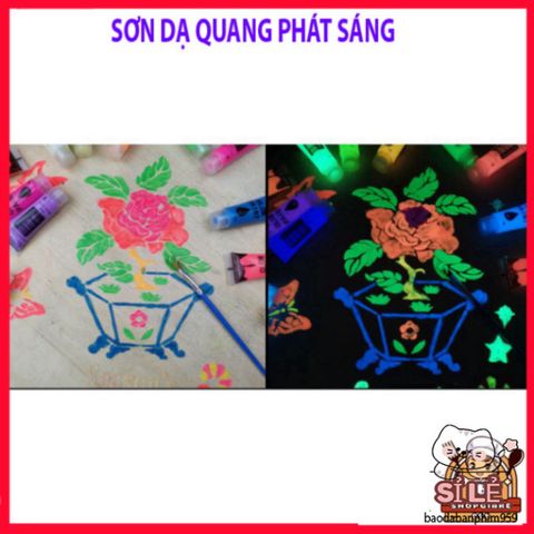 Sơn Dạ Quang 15G An Toàn Dễ Sử Dụng - Phản Xạ Gốc Nước Cho Nghệ Thuật Trang Trí, Màu Sắc Đa Dạng
