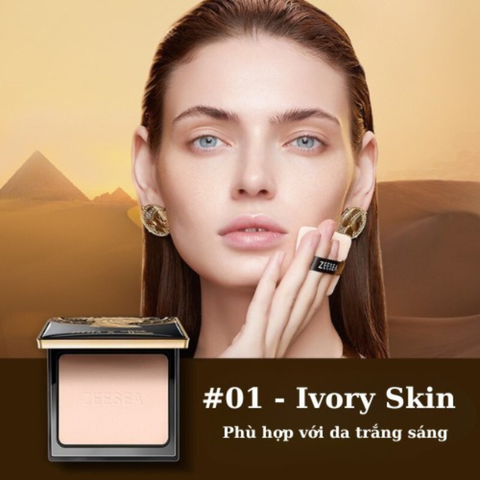 Phấn Phủ Trang Điểm ZEESEA Nữ Hoàng Ai Cập 8g - Kiểm Dầu, Da Mịn Như Nhung, Lớp Make Up Hoàn Hảo, Dưỡng Ẩm Tối Ưu