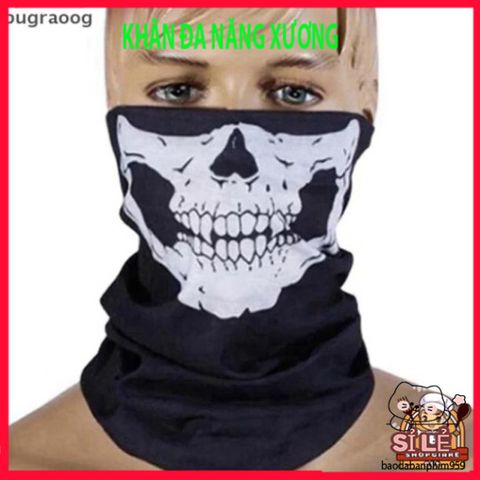 Mũ Balaclava Nam Họa Tiết Đầu Lâu - Mặt Nạ Chống Gió, Bảo Vệ Khi Đi Xe Đạp & Mùa Halloween - Phụ Kiện Thể Thao Ngoài Trời Thời Trang