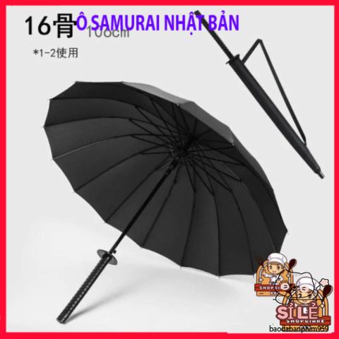 Ô Dù Nhật Bản Samurai Cán Dài Sang Trọng 105cm - Phong Cách Quá Khổ Cho Nam Nữ, Thiết Kế Đẹp Mới Lạ