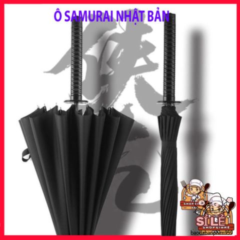 Ô Dù Nhật Bản Samurai Cán Dài Sang Trọng 105cm - Phong Cách Quá Khổ Cho Nam Nữ, Thiết Kế Đẹp Mới Lạ