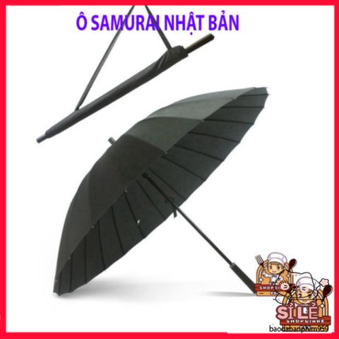 Ô Dù Nhật Bản Samurai Cán Dài Sang Trọng 105cm - Phong Cách Quá Khổ Cho Nam Nữ, Thiết Kế Đẹp Mới Lạ