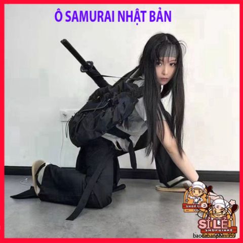 Ô Dù Nhật Bản Samurai Cán Dài Sang Trọng 105cm - Phong Cách Quá Khổ Cho Nam Nữ, Thiết Kế Đẹp Mới Lạ