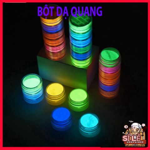 Bột Dạ Quang Nhiều Màu Phát Sáng - 5g, Vật Liệu Nghệ Thuật Cho Trang Trí Sống Động, Hiệu Ứng Ánh Sáng Rực Rỡ