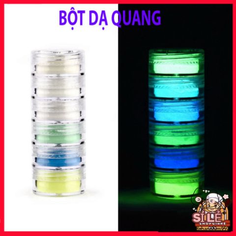 Bột Dạ Quang Nhiều Màu Phát Sáng - 5g, Vật Liệu Nghệ Thuật Cho Trang Trí Sống Động, Hiệu Ứng Ánh Sáng Rực Rỡ