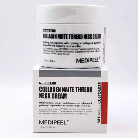 Kem Dưỡng Da Vùng Cổ Medi-Peel Collagen Premium Naite Thread 100ml - Chăm Sóc Cổ Đàn Hồi, Giảm Nếp Nhăn, Da Mịn Màng