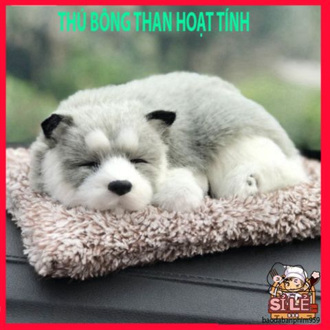 Chó Bông Than Hoạt Tính Nano Khử Mùi Xe Ô TÔ - Trang Trí Taplo Xe Hơi - Phụ Kiện Mvn Auto