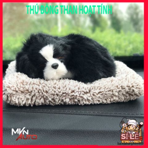 Chó Bông Than Hoạt Tính Nano Khử Mùi Xe Ô TÔ - Trang Trí Taplo Xe Hơi - Phụ Kiện Mvn Auto
