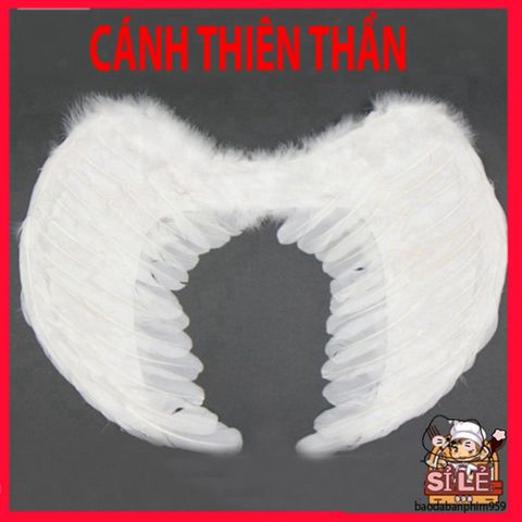 Đôi cánh thiên thần lông vũ trắng cho bé - Phụ kiện hóa trang lễ hội dễ thương, giúp bé tỏa sáng và vui chơi sáng tạo