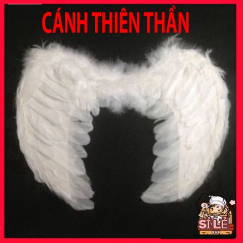Đôi cánh thiên thần lông vũ trắng cho bé - Phụ kiện hóa trang lễ hội dễ thương, giúp bé tỏa sáng và vui chơi sáng tạo