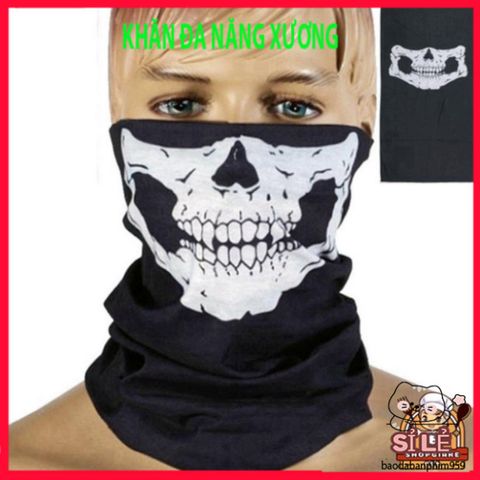 Khẩu Trang Đầu Lâu Kinh Dị - Bộ Mặt Nạ và Găng Tay Hóa Trang Cho Tiệc Halloween, Dịch Vụ Nhập Vai Huyền Bí