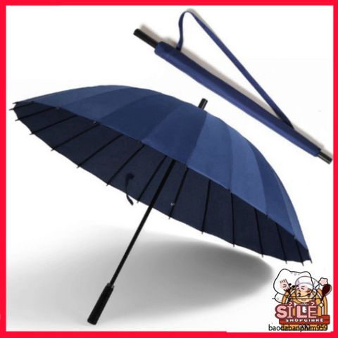 Ô 24 Nan Siêu Rộng Chống Nắng Mưa - Dù Bền Chắc, Vải Chống UV, Tay Cầm Da Thoải Mái - Phụ Kiện Ngoài Trời Thời Trang