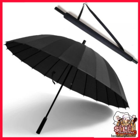 Ô 24 Nan Siêu Rộng Chống Nắng Mưa - Dù Bền Chắc, Vải Chống UV, Tay Cầm Da Thoải Mái - Phụ Kiện Ngoài Trời Thời Trang