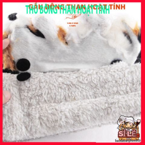Thú Bông Than Hoạt Tính Khử Mùi Ô Tô - Phụ Kiện Trang Trí và Lọc Không Khí An Toàn cho Xe Hơi