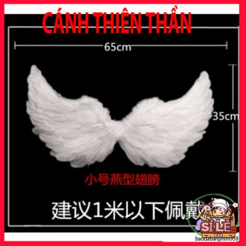 Bộ cánh thiên thần trắng cho trẻ em và người lớn - Cánh lông vũ hóa trang lễ hội nhiều màu sắc, hoàn hảo cho tiệc Halloween và Giáng sinh