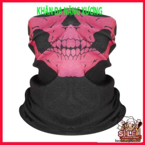 Khăn Ống Đầu Lâu Phượt Đa Năng - Khăn Bandana Thời Trang Cho Các Chuyến Đi Phiêu Lưu, Bảo Vệ Và Tạo Phong Cách Streetwear