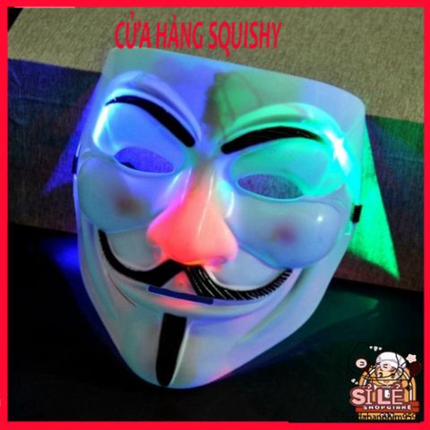 Mặt Nạ Hacker Anonymous - Phụ Kiện Cosplay Hóa Trang Halloween, Đen Bạc Vàng Trắng, Độc Đáo Cho Dự Tiệc và Fandom Tech