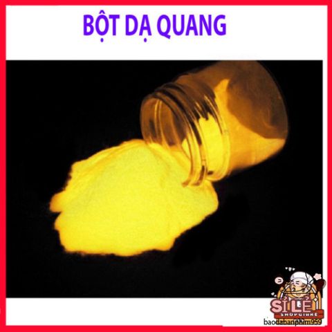 Bột Dạ Quang Vàng 50g - Phát Sáng Trong Bóng Tối, Hiệu Ứng Nghệ Thuật Độc Đáo Cho Thủ Công và Trang Trí Nội Thất