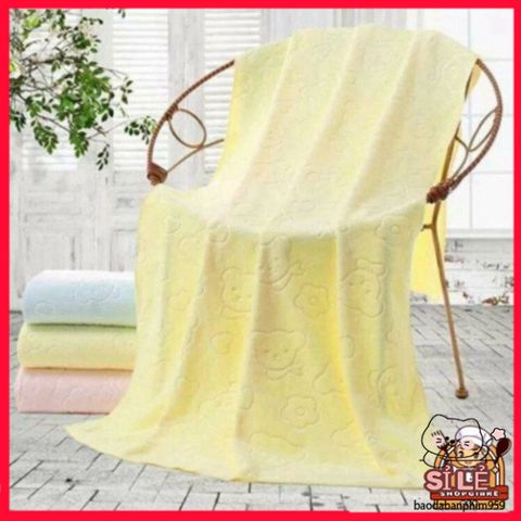 Combo 5 Khăn Tắm Nhật Bản Microfiber Mềm Mại Thấm Nước Tốt (140cm x 70cm) Nhiều Màu Sắc Tươi Sáng Cho Bé Yêu