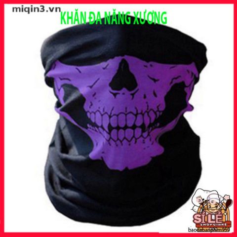 Mặt Nạ Đầu Lâu Độc Đáo - Khăn Đa Năng Thể Thao Hình Xương Đầu Lâu Cho Tài Xế và Trượt Tuyết - Phụ Kiện Ngoài Trời Thời Trang