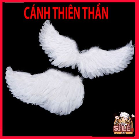 Cánh Lông Vũ Trẻ Em Trắng Dễ Thương - Phụ Kiện Tiệc Giáng Sinh, Hóa Trang, Sinh Nhật, Thiên Thần Xinh Xắn
