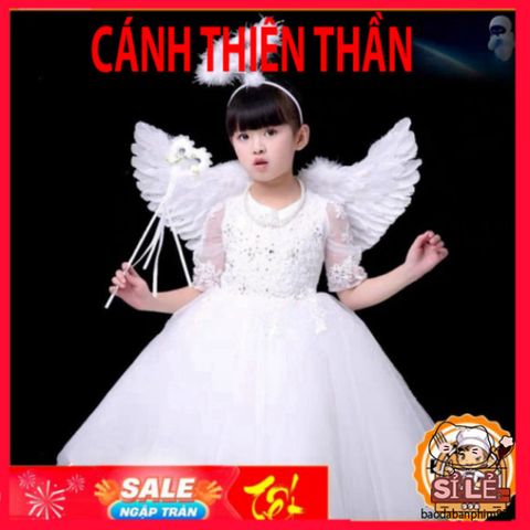 Cánh Thiên Thần Cosplay Dễ Dàng - Phụ Kiện Hóa Trang Tiệc Tùng Giáng Sinh & Halloween cho Trẻ Em và Người Lớn