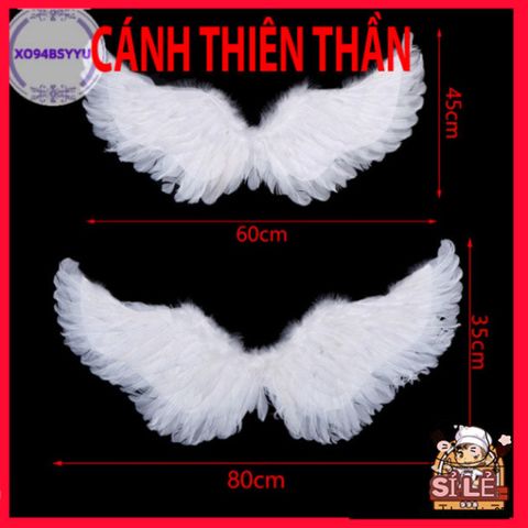 Cánh Lông Vũ Trẻ Em Đẹp - Đồ Trang Trí Tiệc Giáng Sinh, Hóa Trang, Chất Liệu An Toàn, Dễ Đeo với Dây Đai Thoải Mái
