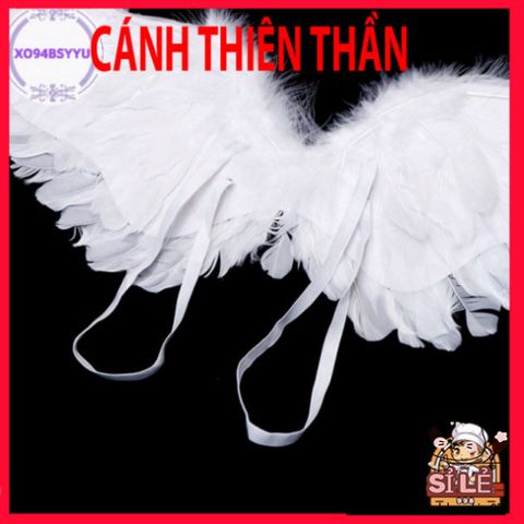 Cánh Lông Vũ Trẻ Em Đẹp - Đồ Trang Trí Tiệc Giáng Sinh, Hóa Trang, Chất Liệu An Toàn, Dễ Đeo với Dây Đai Thoải Mái