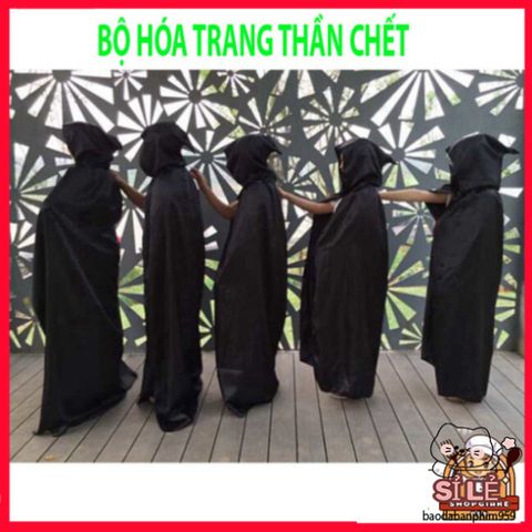 Trang Phục Thần Chết Halloween Độc Đáo - Bộ Hóa Trang Ma Ám Cho Nam Nữ - Kết Hợp Văn Hóa Phương Tây và Mỹ Latinh