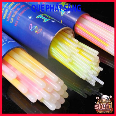 Bộ 100 Que Phát Sáng Dạ Quang Màu Sắc Kèm 100 Đầu Nối - Đồ Chơi Tiệc Tùng, Trang Trí Lễ Hội, Vòng Đeo Tay DIY An Toàn Cho Trẻ Em