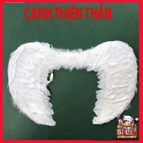 Đôi Cánh Thiên Thần Trắng Lông Vũ - Phụ Kiện Cosplay Halloween Dành Cho Bé Yêu - Chụp Hình Đẹp Mắt, Thời Trang Thiên Thần