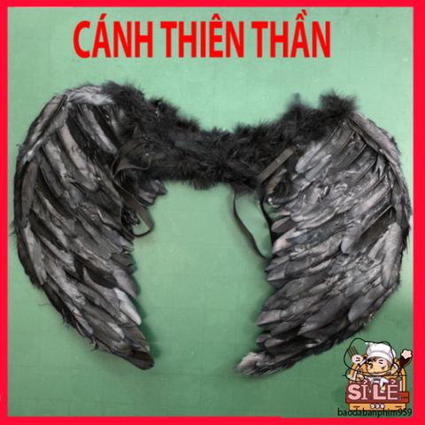 Đôi Cánh Thiên Thần Trắng Lông Vũ - Phụ Kiện Cosplay Halloween Dành Cho Bé Yêu - Chụp Hình Đẹp Mắt, Thời Trang Thiên Thần