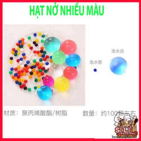 Hạt Nở Trồng Cây Thủy Sinh - Hạt Pha Lê Trang Trí Đẹp Cho Bình Hoa, Dễ Sử Dụng, Tăng Kích Thước Đến 14mm