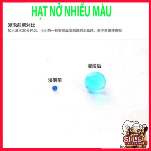 Hạt Nở Trồng Cây Thủy Sinh - Hạt Pha Lê Trang Trí Đẹp Cho Bình Hoa, Dễ Sử Dụng, Tăng Kích Thước Đến 14mm
