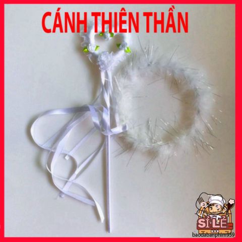 Bộ Băng Đô Cánh Thiên Thần Lông Vũ Trắng - Phụ Kiện Cosplay Đáng Yêu Cho Bé Trong Các Dịp Lễ Hội, Chụp Hình, Biểu Diễn