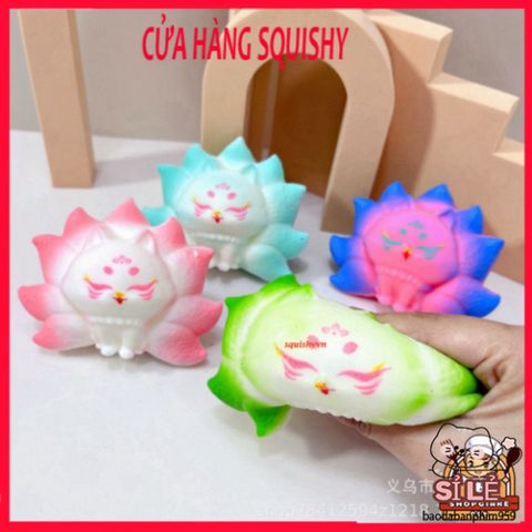 Hồ Ly Tinh Xanh Dương 7 Màu Squishy - Đồ Chơi Giải Trí Siêu Dễ Thương, Giảm Căng Thẳng Cho Trẻ Em