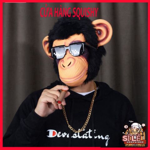Mặt Nạ Chó Ngáo Husky Trùm Đầu - Phụ Kiện Hóa Trang Halloween, Quay Video TikTok, Cosplay Dễ Thương cho Người Yêu Thú Cưng