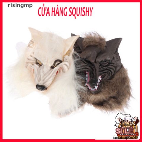 Mặt Nạ Sói Halloween Độc Đáo Kèm Găng Tay - Phụ Kiện Hoá Trang Tuyệt Vời Cho Tiệc Tùng và Lễ Hội