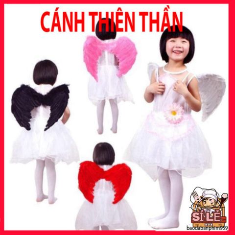 Bộ cánh cục cưng cosplay lông vũ trắng cho bé - Trang phục biểu diễn, hóa trang, chụp ảnh - Nhiều kích cỡ lựa chọn