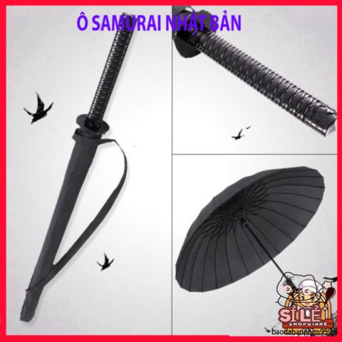 Ô Dù Katana Nhật Bản 16 Nan - Phụ Kiện Thời Trang Che Nắng, Kháng Mưa - Thiết Kế Độc Đáo Giống Kiếm Nhật Bản