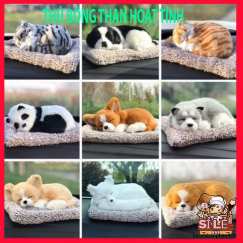 Thú Nhồi Bông Trang Trí Taplo Ô Tô - Hút Ẩm Khử Mùi Than Hoạt Tính, Kích Thước 20x28cm, Đồ Nội Thất Xe Đẹp Mát Mẻ