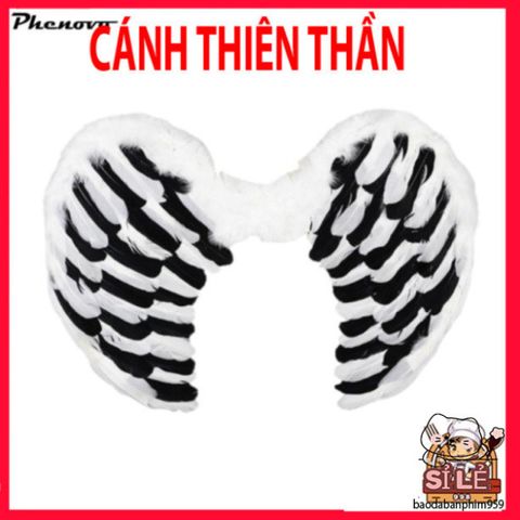 Cánh Thiên Thần Cosplay Halloween - Phụ Kiện Lông Vũ Trắng Độc Đáo Cho Tiệc Hóa Trang, Lễ Hội, Vũ Hội
