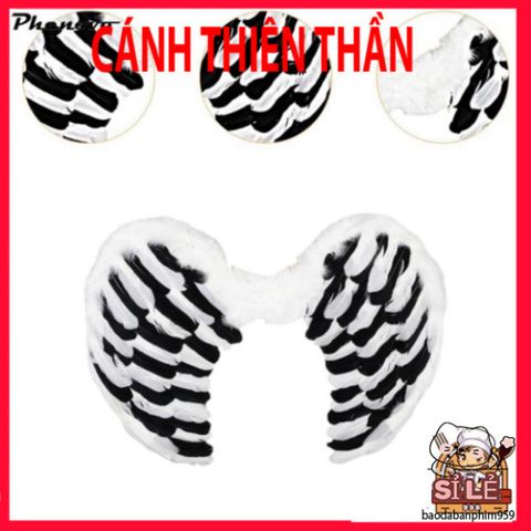 Cánh Thiên Thần Cosplay Halloween - Phụ Kiện Lông Vũ Trắng Độc Đáo Cho Tiệc Hóa Trang, Lễ Hội, Vũ Hội